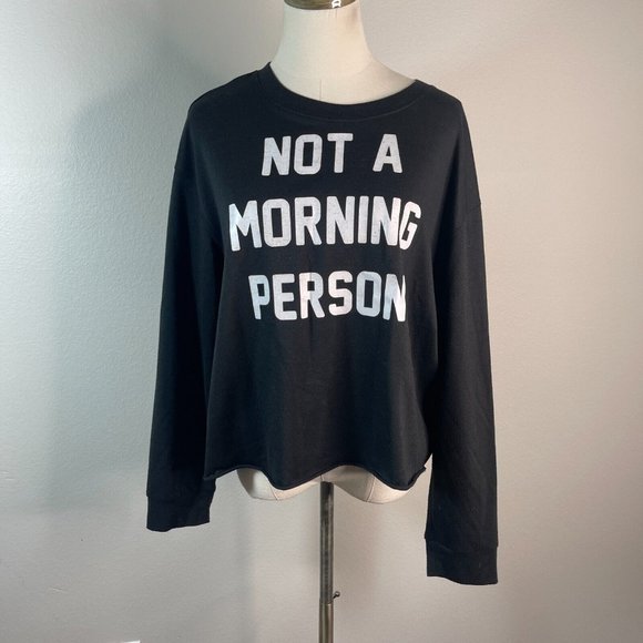 Rebellious Tops - Rebellious One Morning Person XL Top Shirt Black